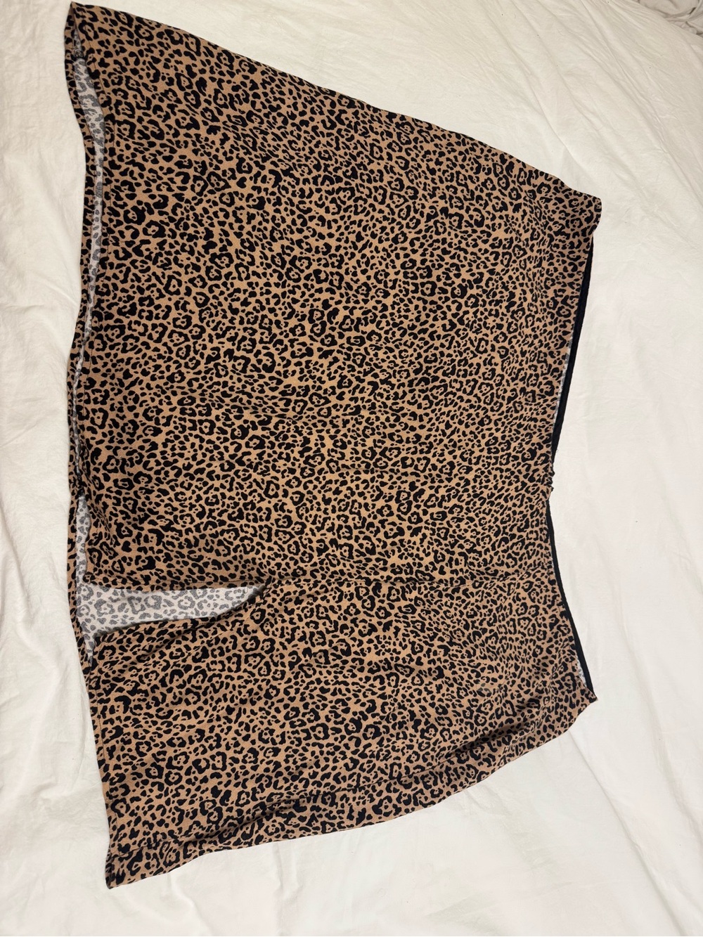 Reformation Leopard Print Mini Skirt - Brown/Black